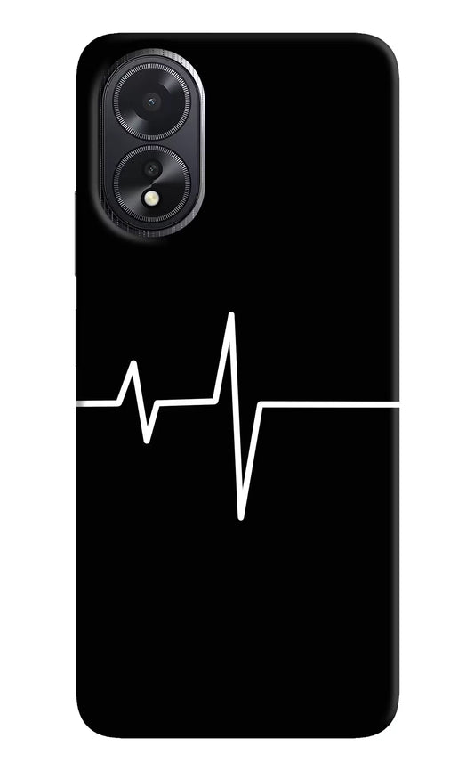 Heart Beats Oppo A18/Oppo A38 Hard Case Back Cover by Casekaro
