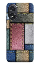 Multicolor Jeans Oppo A18/Oppo A38 Hard Case Back Cover by Casekaro