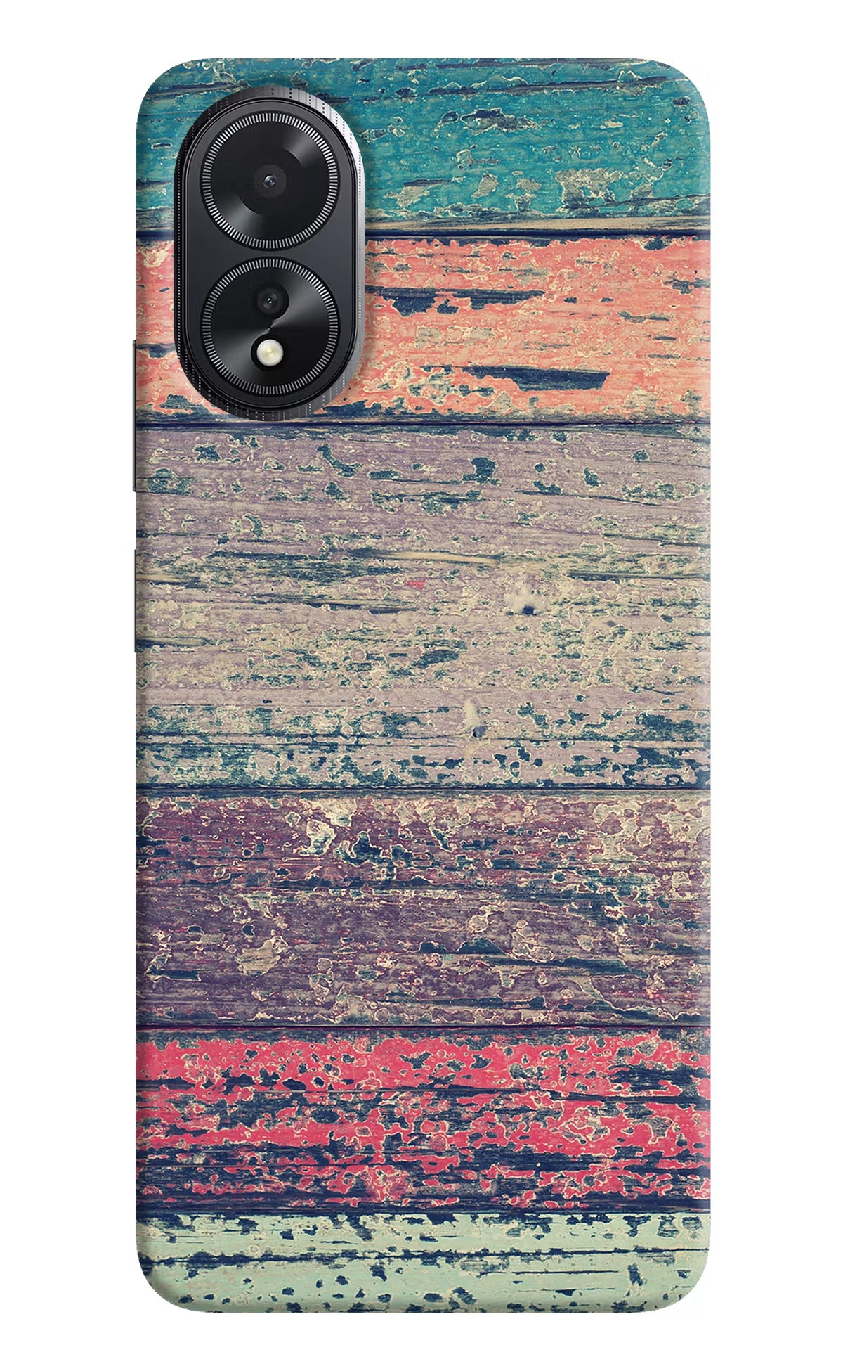 Colourful Wall Oppo A18/Oppo A38 Hard Case Back Cover by Casekaro