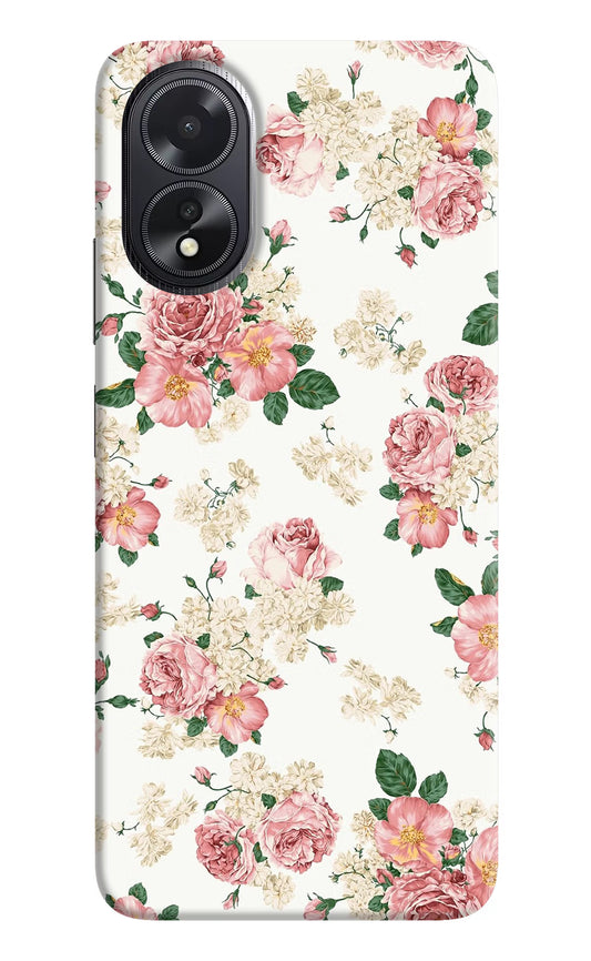 Flowers Oppo A18/Oppo A38 Hard Case Back Cover by Casekaro