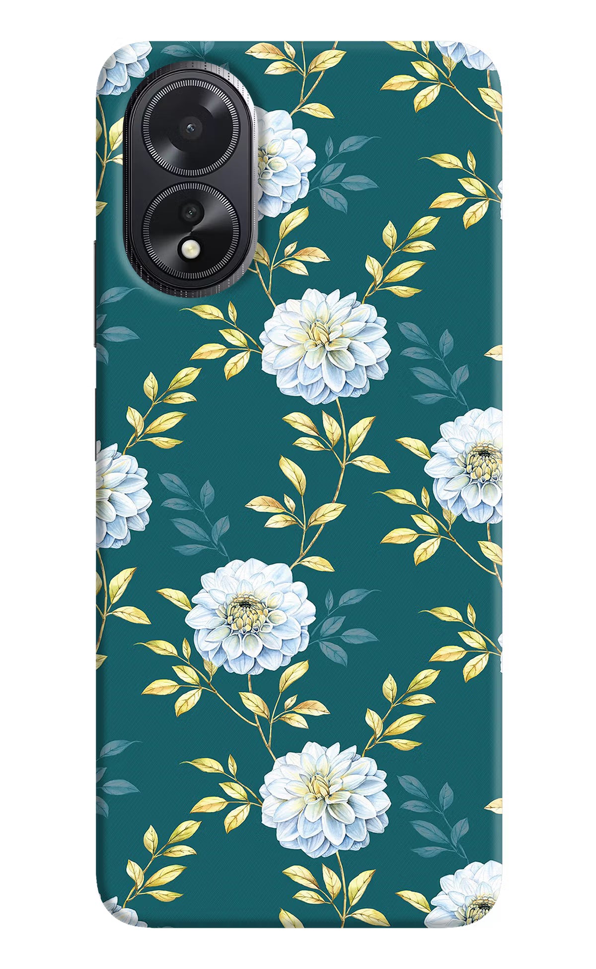 Flowers Oppo A18/Oppo A38 Hard Case Back Cover by Casekaro