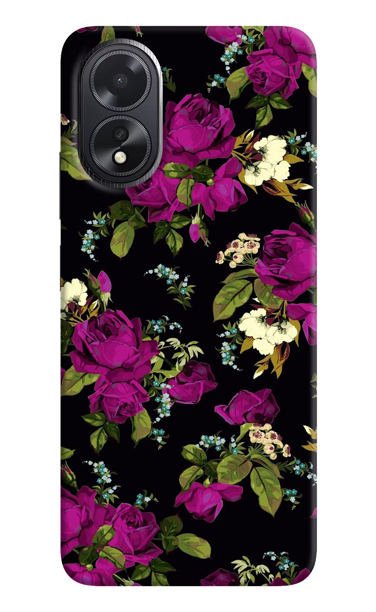 Flowers Oppo A18/Oppo A38 Hard Case Back Cover by Casekaro
