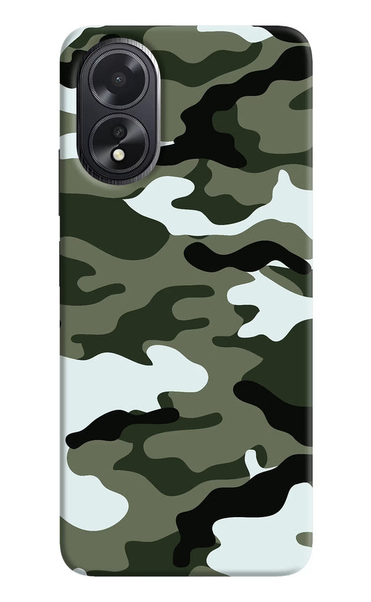 Camouflage Oppo A18/Oppo A38 Hard Case Back Cover by Casekaro