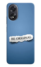 Be Original Oppo A18/Oppo A38 Hard Case Back Cover by Casekaro