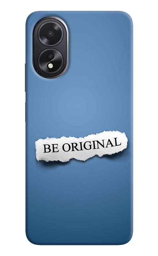 Be Original Oppo A18/Oppo A38 Hard Case Back Cover by Casekaro