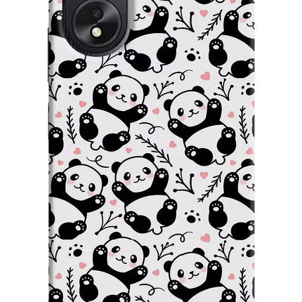 Cute Panda Oppo A18/Oppo A38 Hard Case Back Cover by Casekaro