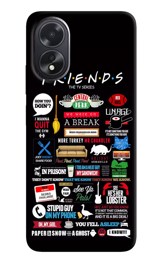 FRIENDS Oppo A18/Oppo A38 Hard Case Back Cover by Casekaro