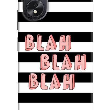 Blah Blah Blah Oppo A18/Oppo A38 Hard Case Back Cover by Casekaro