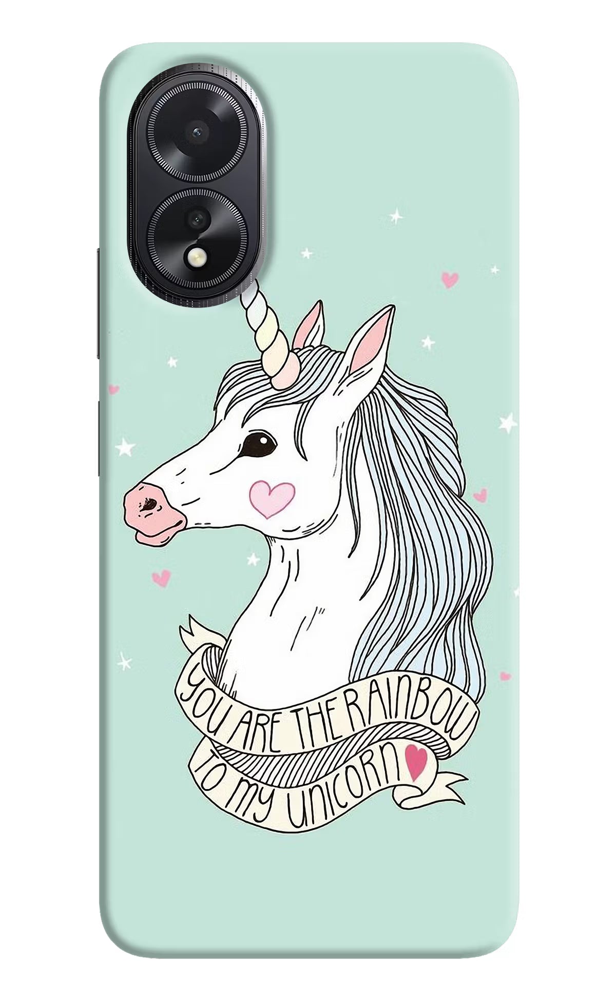 Unicorn Wallpaper Oppo A18/Oppo A38 Hard Case Back Cover by Casekaro