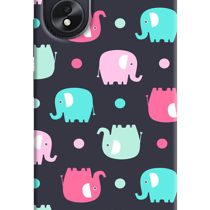 Elephants Oppo A18/Oppo A38 Hard Case Back Cover by Casekaro