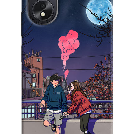 Chilling Couple Oppo A18/Oppo A38 Hard Case Back Cover by Casekaro