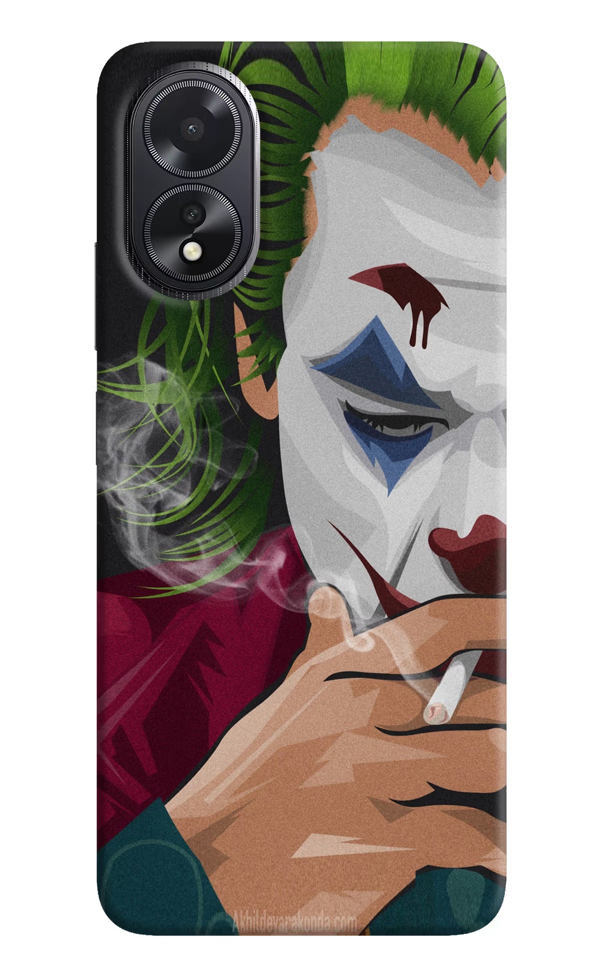 Joker Smoking Oppo A18/Oppo A38 Hard Case Back Cover by Casekaro