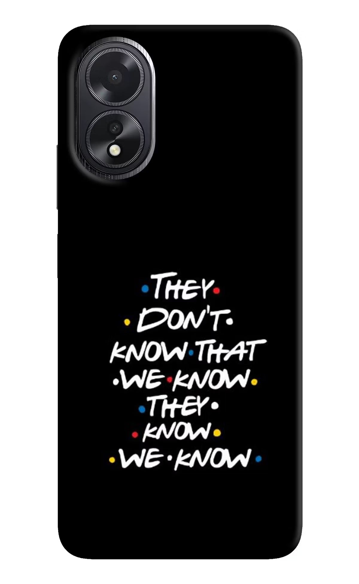 FRIENDS Dialogue Oppo A18/Oppo A38 Hard Case Back Cover by Casekaro