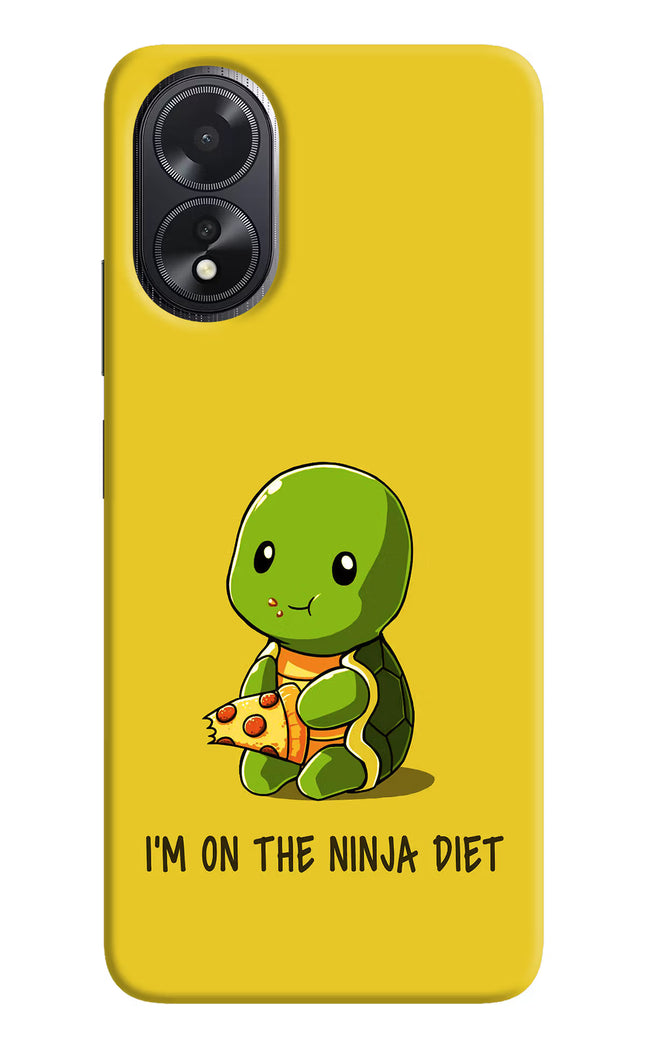 I'm on Ninja Diet Oppo A18/Oppo A38 Hard Case Back Cover by Casekaro