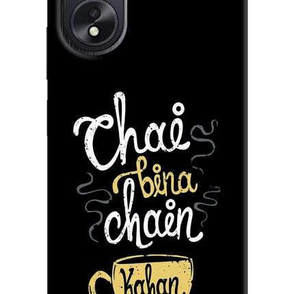 Chai Bina Chain Kaha Re Oppo A18/Oppo A38 Hard Case Back Cover by Casekaro