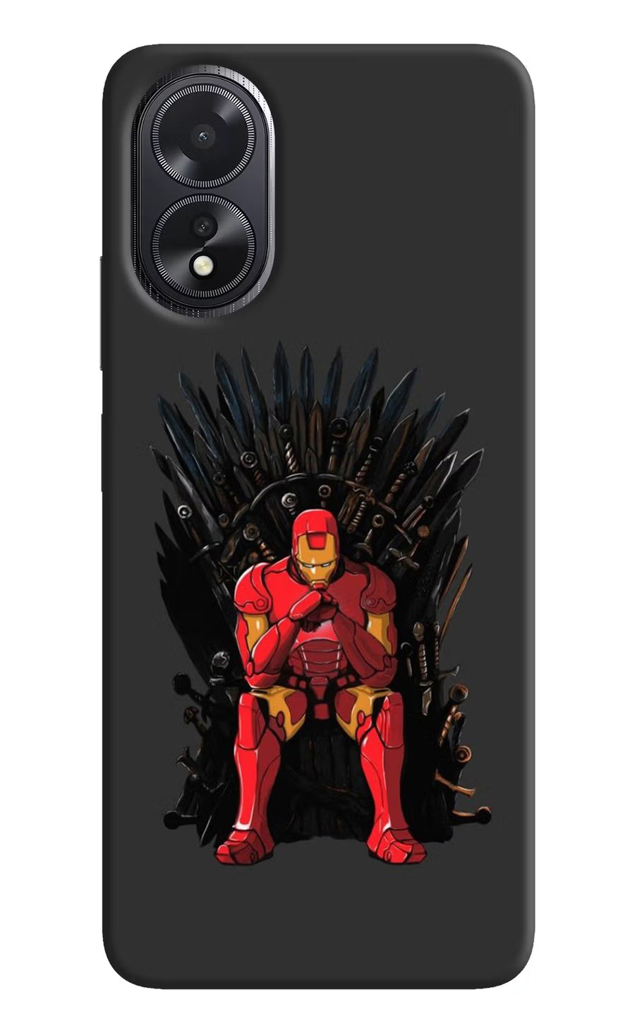 Ironman Throne Oppo A18/Oppo A38 Back Cover, Hard case