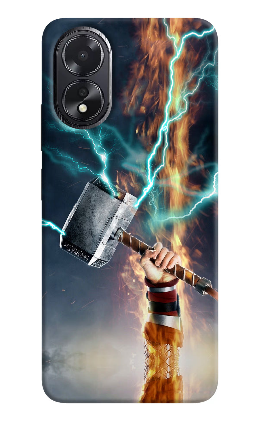 Thor Hammer Mjolnir Oppo A18/Oppo A38 Back Cover, Hard case