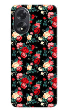 Rose Pattern Oppo A18/Oppo A38 Hard Case Back Cover by Casekaro