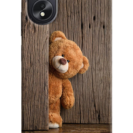Teddy Wooden Oppo A18/Oppo A38 Hard Case Back Cover by Casekaro