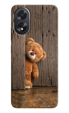 Teddy Wooden Oppo A18/Oppo A38 Hard Case Back Cover by Casekaro