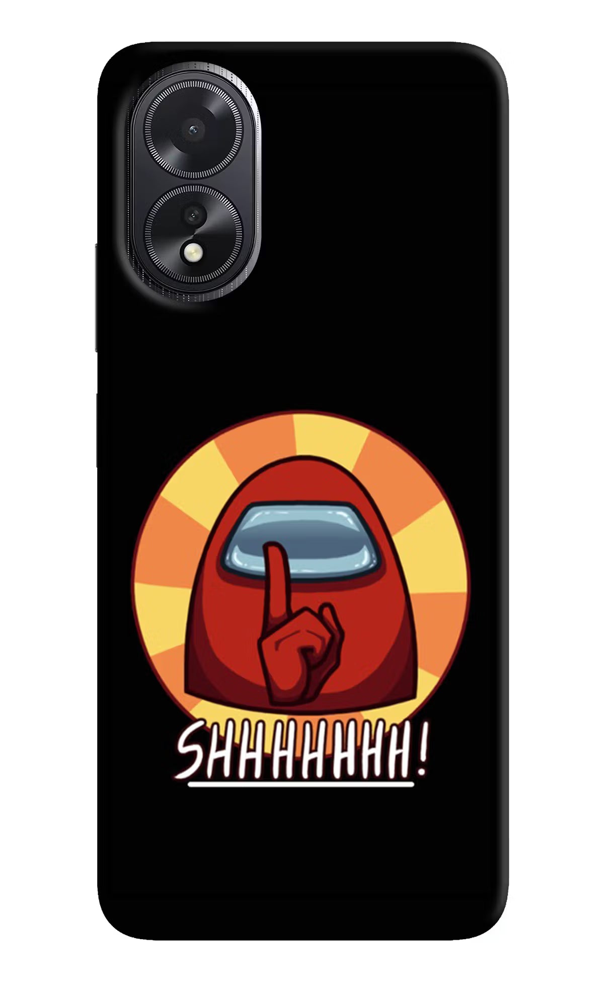 Among Us Shhh! Oppo A18/Oppo A38 Hard Case Back Cover by Casekaro