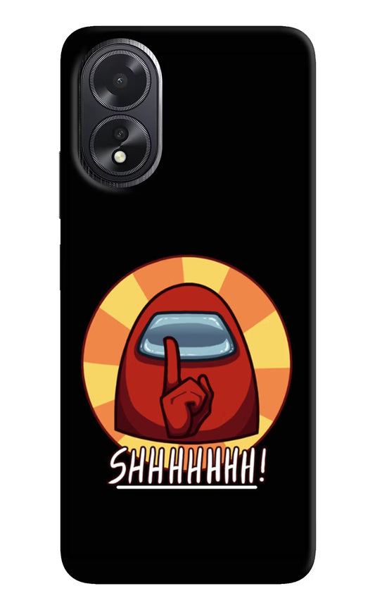 Among Us Shhh! Oppo A18/Oppo A38 Hard Case Back Cover by Casekaro