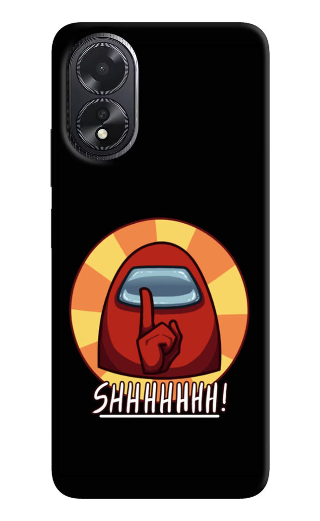 Among Us Shhh! Oppo A18/Oppo A38 Hard Case Back Cover by Casekaro