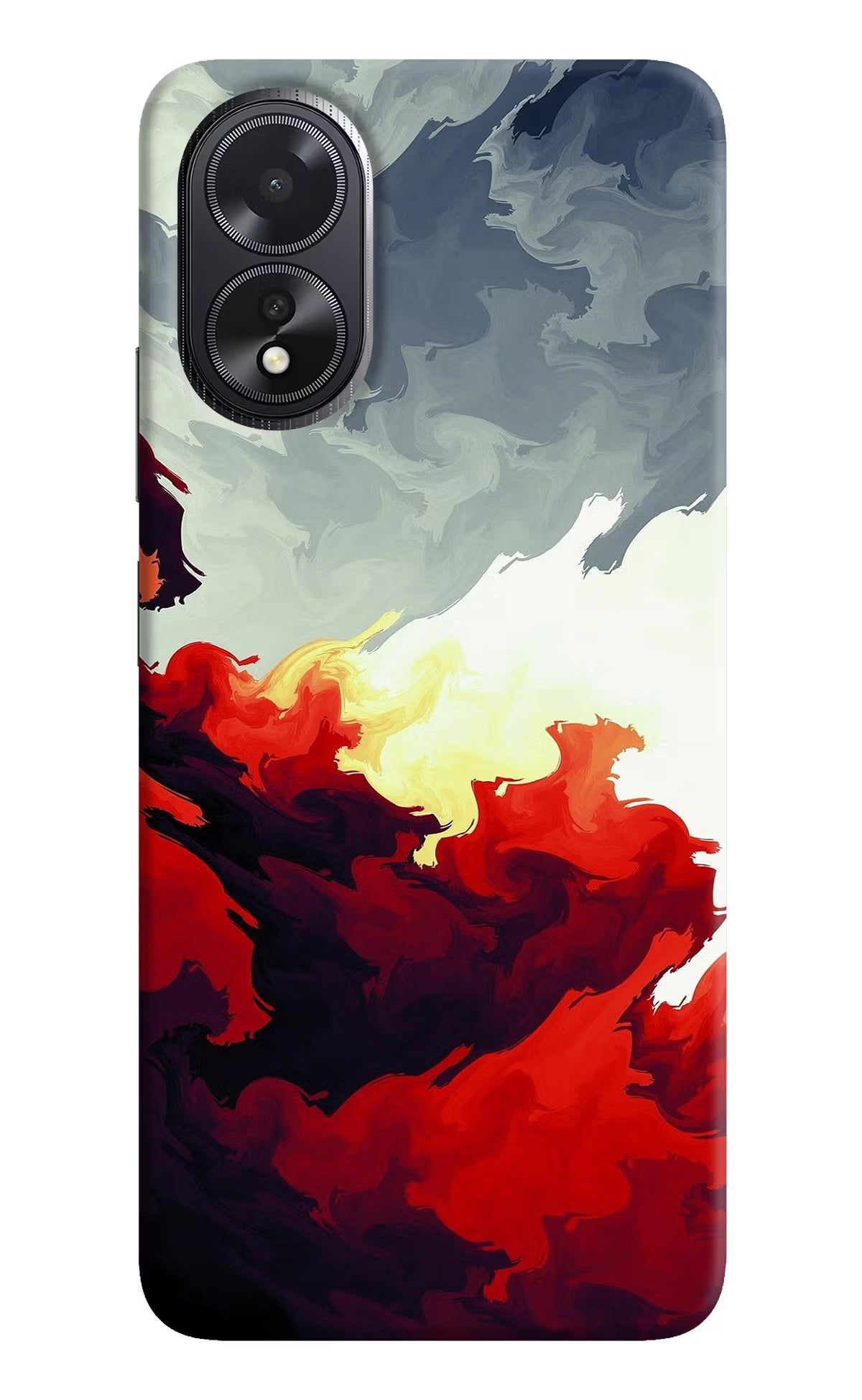 Fire Cloud Oppo A18/Oppo A38 Hard Case Back Cover by Casekaro