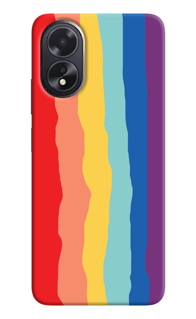 Rainbow Oppo A18/Oppo A38 Hard Case Back Cover by Casekaro