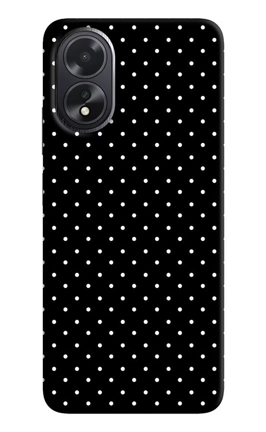 White Dots Oppo A18/Oppo A38 Hard Case Back Cover by Casekaro
