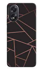 Geometric Pattern Oppo A18/Oppo A38 Hard Case Back Cover by Casekaro