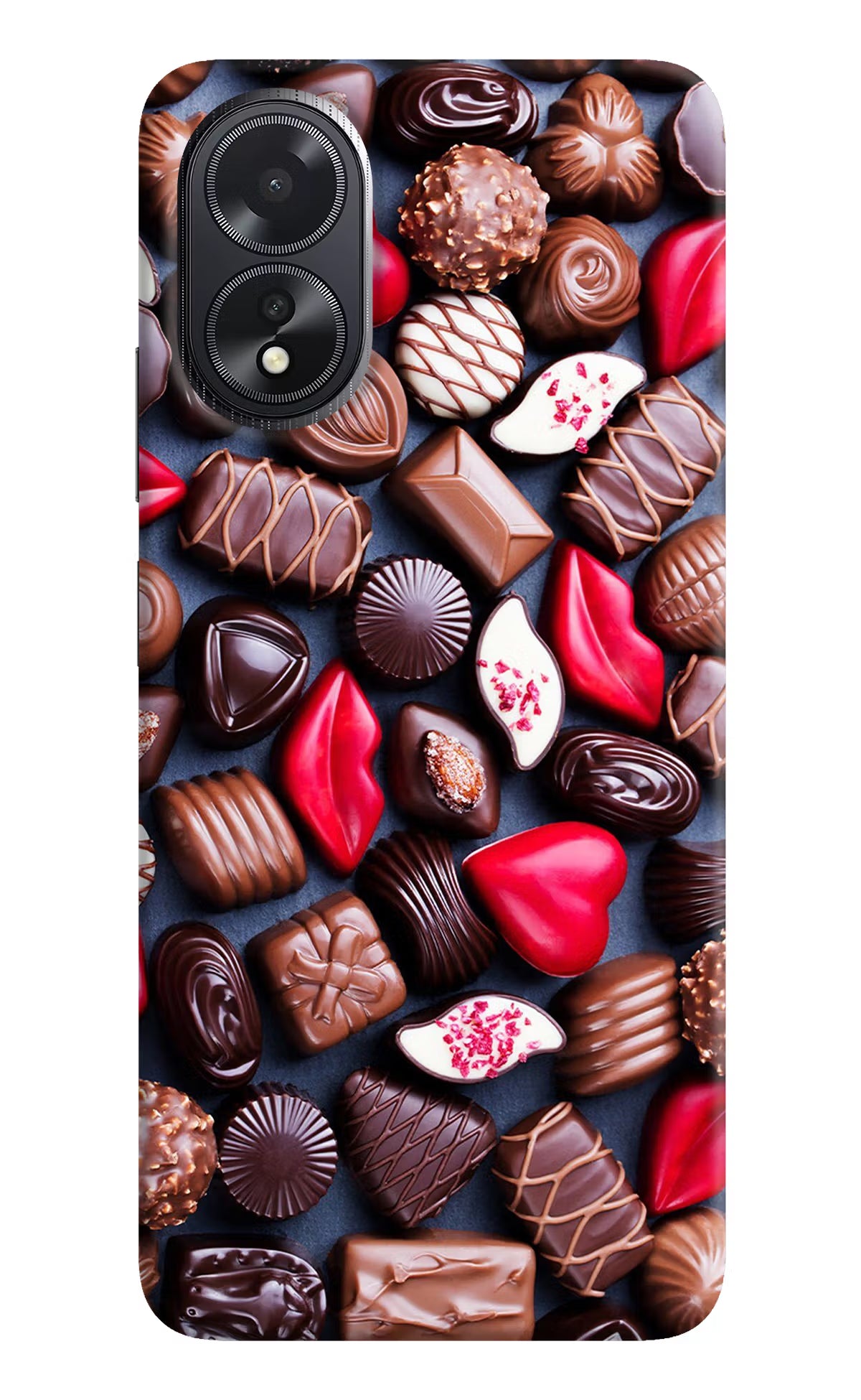 Chocolates Oppo A18/Oppo A38 Hard Case Back Cover by Casekaro