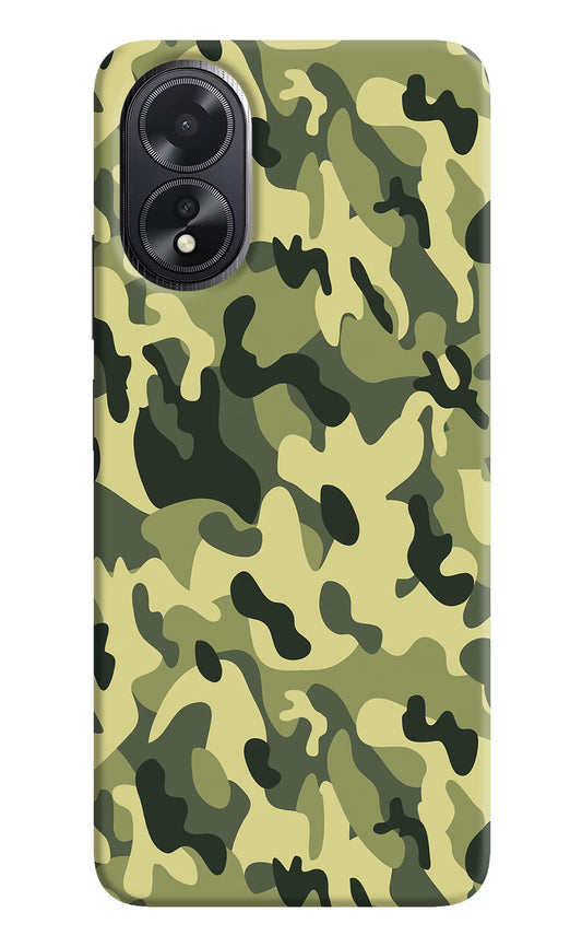 Camouflage Oppo A18/Oppo A38 Hard Case Back Cover by Casekaro