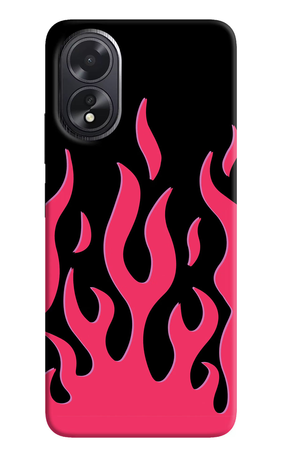 Fire Flames Oppo A18/Oppo A38 Back Cover, Hard case