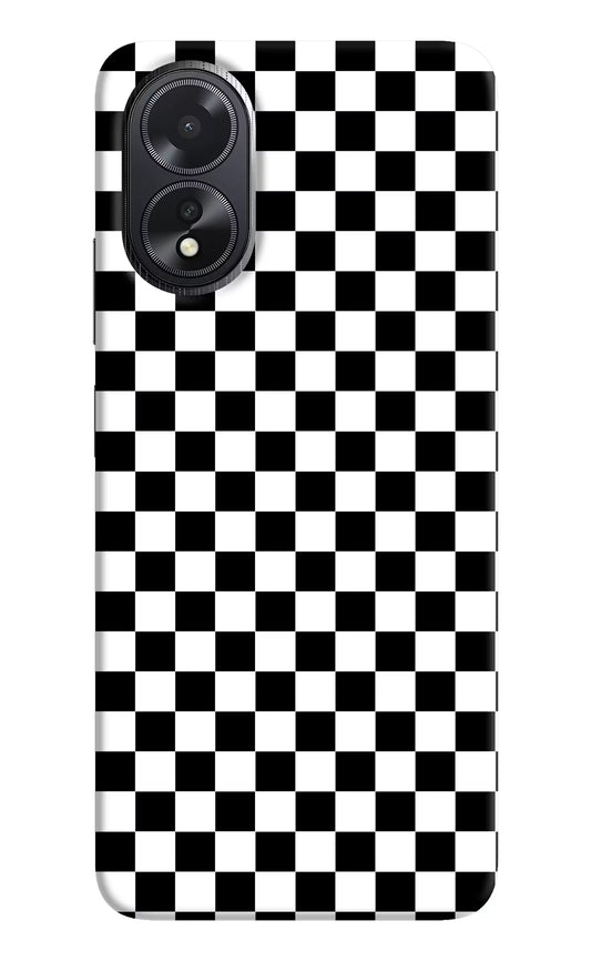 Chess Board Oppo A18/Oppo A38 Hard Case Back Cover by Casekaro
