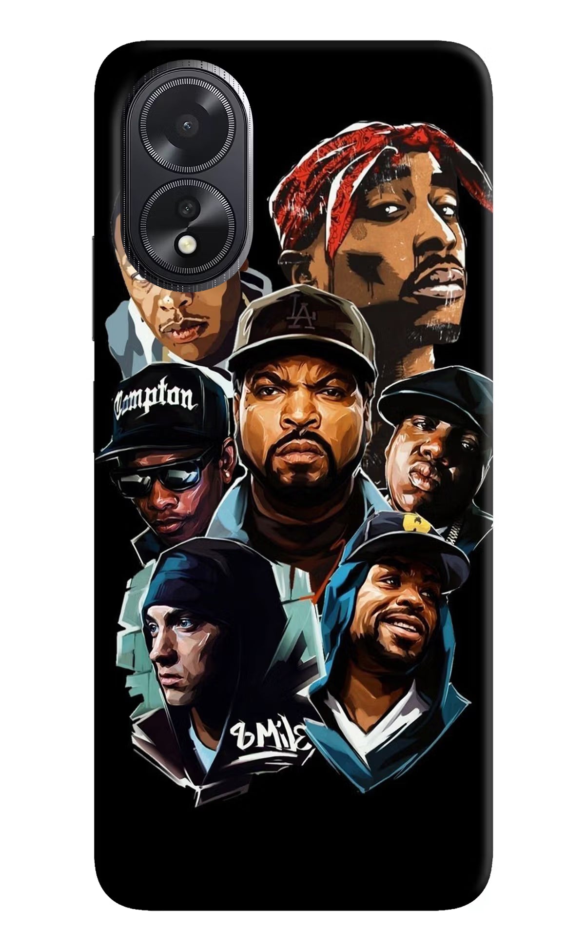 Rappers Oppo A18/Oppo A38 Hard Case Back Cover by Casekaro