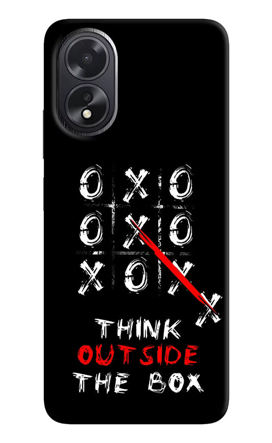 Think out of the BOX Oppo A18/Oppo A38 Hard Case Back Cover by Casekaro