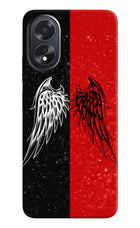 Wings Oppo A18/Oppo A38 Hard Case Back Cover by Casekaro