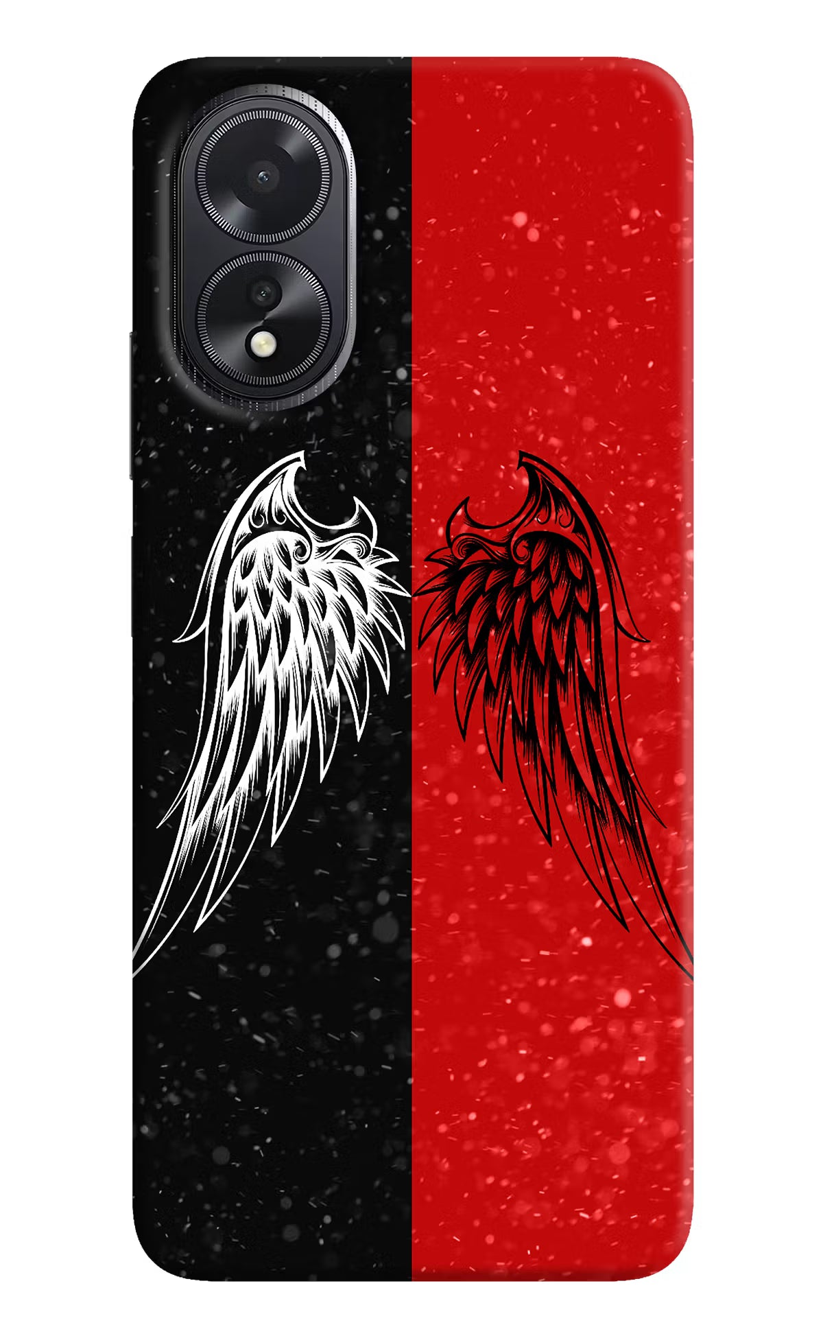 Wings Oppo A18/Oppo A38 Hard Case Back Cover by Casekaro