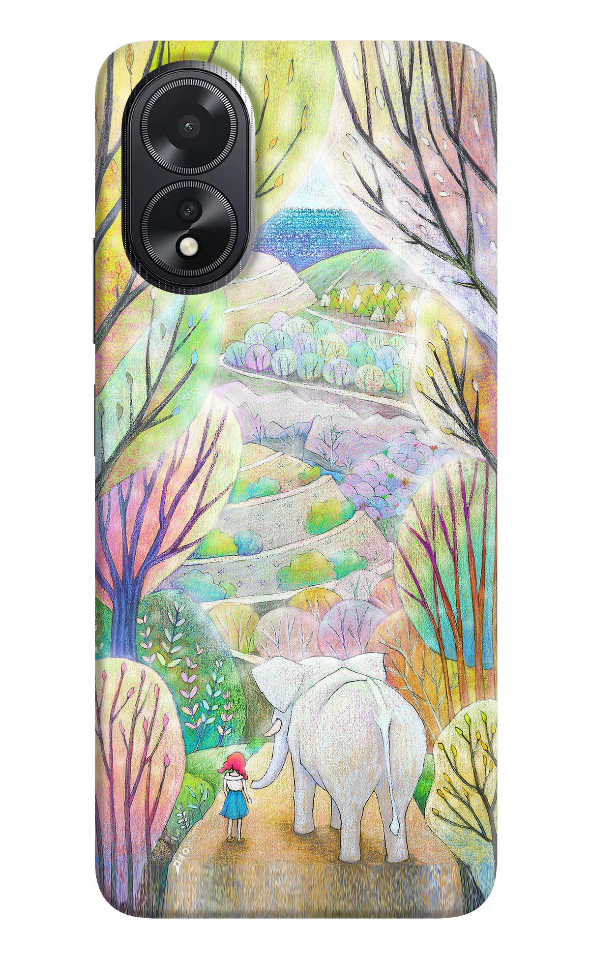 Nature Painting Oppo A18/Oppo A38 Hard Case Back Cover by Casekaro
