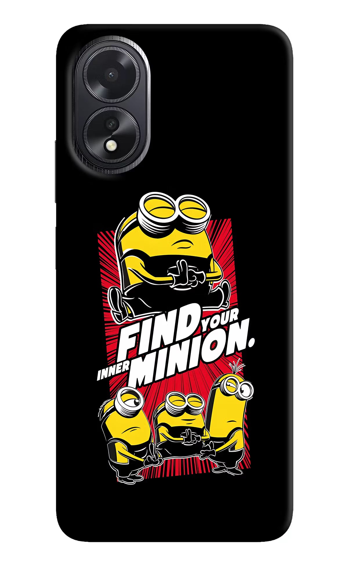 Find your inner Minion Oppo A18/Oppo A38 Hard Case Back Cover by Casekaro