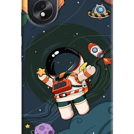 Cartoon Astronaut Oppo A18/Oppo A38 Hard Case Back Cover by Casekaro