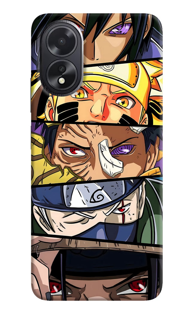 Naruto Character Oppo A18/Oppo A38 Hard Case Back Cover by Casekaro