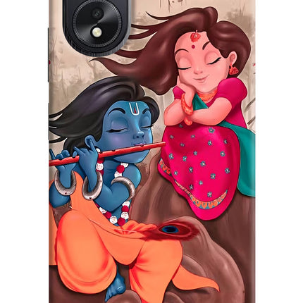 Radhe Krishna Oppo A18/Oppo A38 Hard Case Back Cover by Casekaro