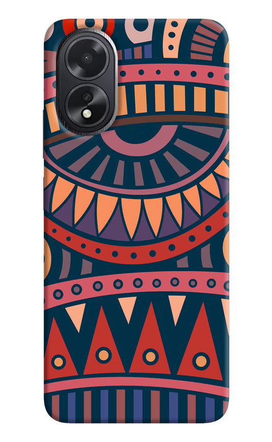 African Culture Design Oppo A18/Oppo A38 Hard Case Back Cover by Casekaro