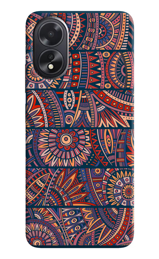 African Culture Design Oppo A18/Oppo A38 Hard Case Back Cover by Casekaro