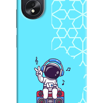 Cute Astronaut Chilling Oppo A18/Oppo A38 Hard Case Back Cover by Casekaro