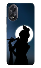 Shri Krishna Silhouette Oppo A18/Oppo A38 Hard Case Back Cover by Casekaro
