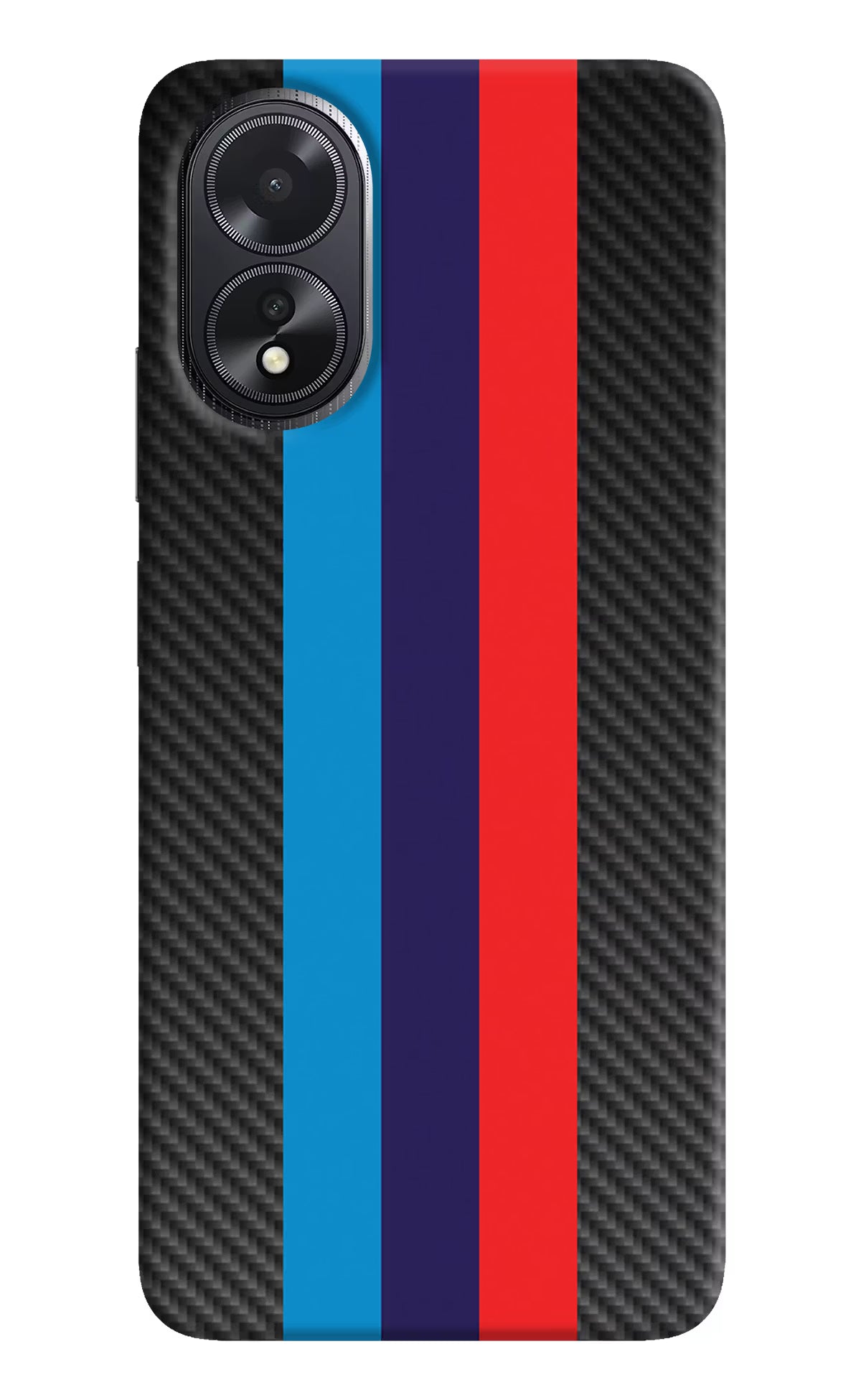BMW Stripes Pattern Oppo A18/Oppo A38 Hard Case Back Cover by Casekaro