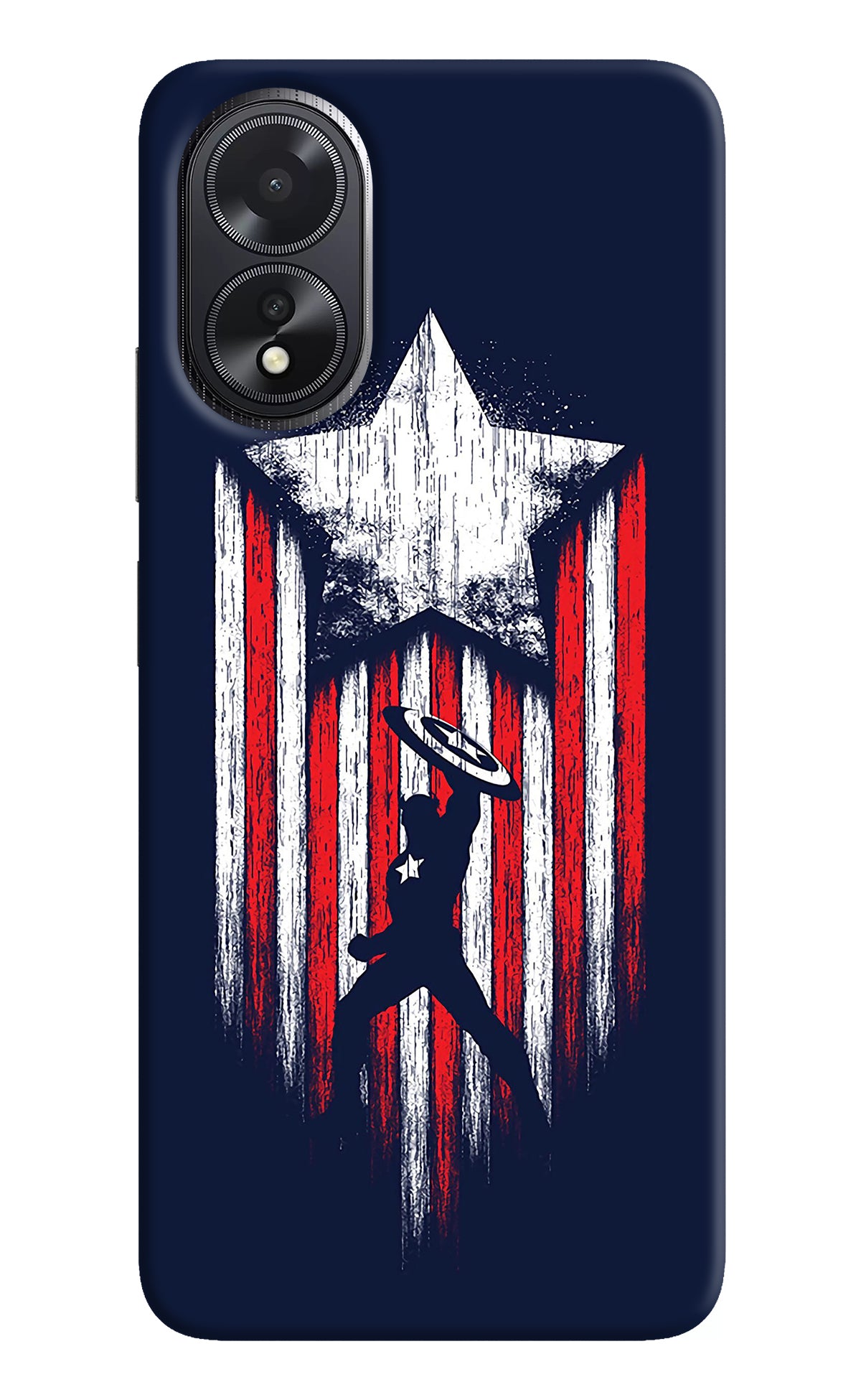 Captain America Marvel Art Oppo A18/Oppo A38 Back Cover